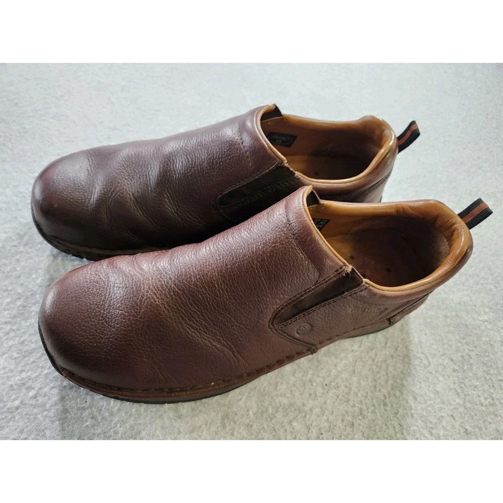 Red Wing Men's Size 11 EE, Wide 8702 Safety Toe Leather Brown Loafer Shoes Boots